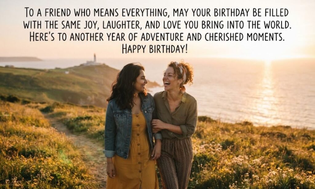 Thoughtful Birthday Messages for a Friend Who Means Everything