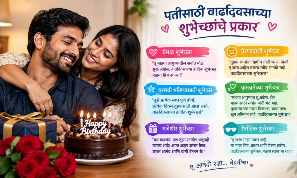 Types of Birthday Wishes for Husband in Marathi