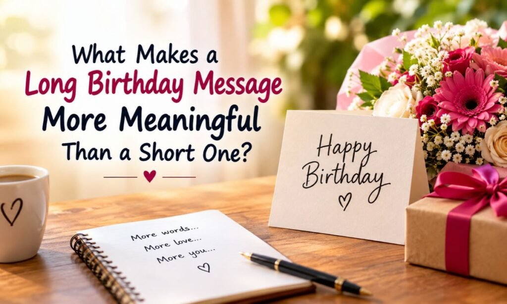 What Makes a Long Birthday Message More Meaningful Than a Short One