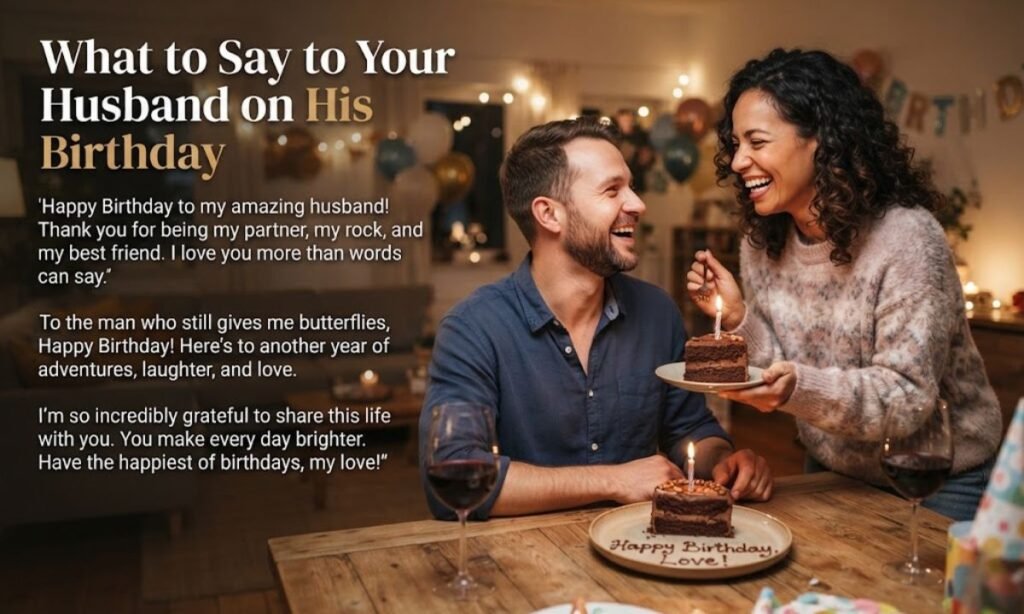What to Say to Your Husband on His Birthday (Real Examples)