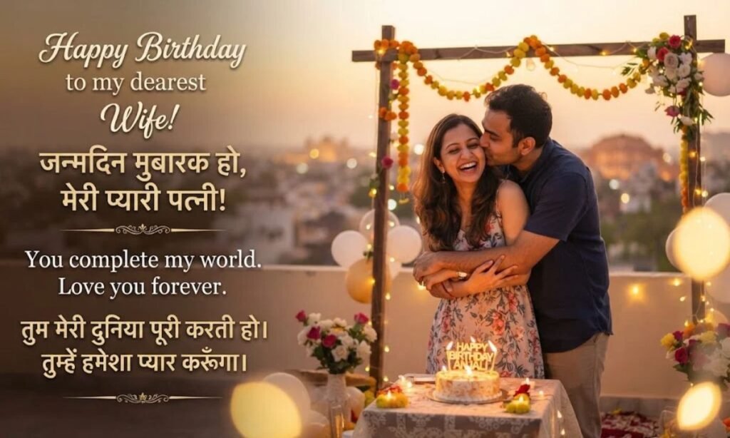 Wife Birthday Wishes In Hindi English