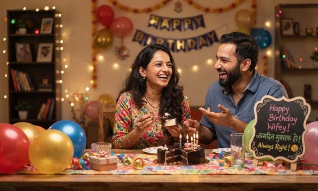 Wife Birthday Wishes in Hindi English Funny