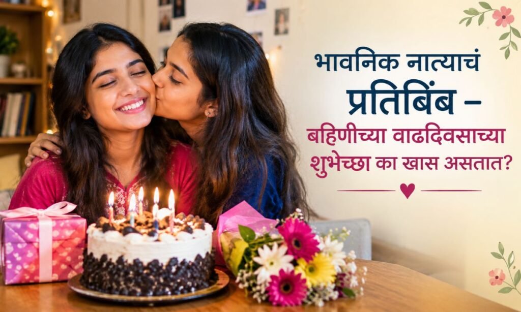 भावनिक नात्याचं प्रतिबिंब – बहिणीच्या वाढदिवसाच्या शुभेच्छा का खास असतात_