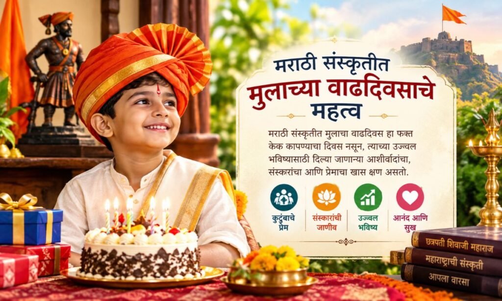 मराठी संस्कृतीत मुलाच्या वाढदिवसाचे महत्त्व