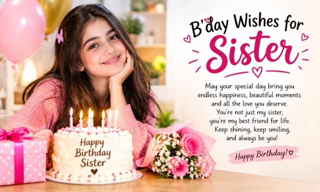 👧 B’day Wishes for Sister
