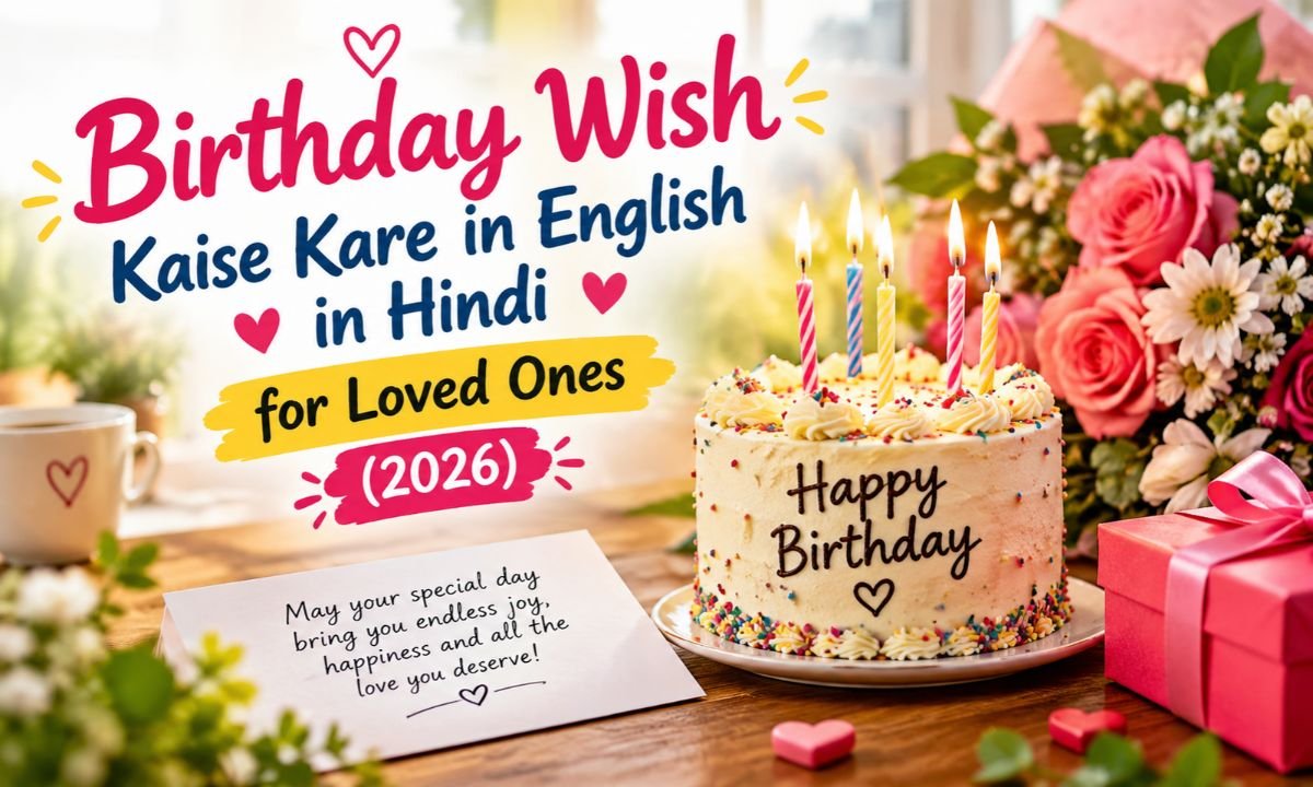 150+ Best Birthday Wish Kaise Kare in English in Hindi for Loved Ones (2026)🎂💖