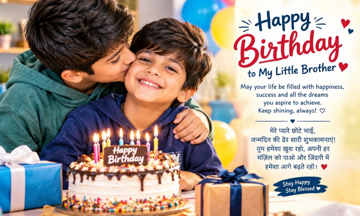 Best 200+ Chote Bhai Ko Birthday Wish in English Hindi (2026)🎂❤️
