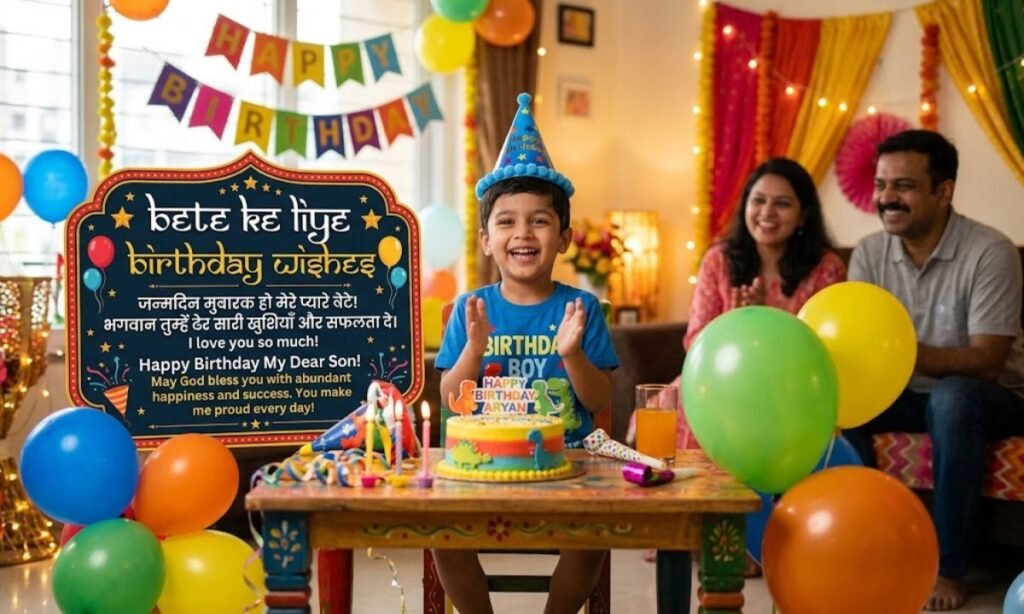 Bete Ke Liye Birthday Wishes In Hindi English