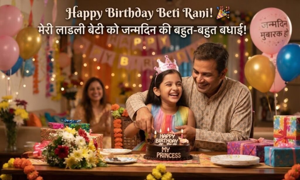 Beti Ke Liye Birthday Wishes In English Hindi
