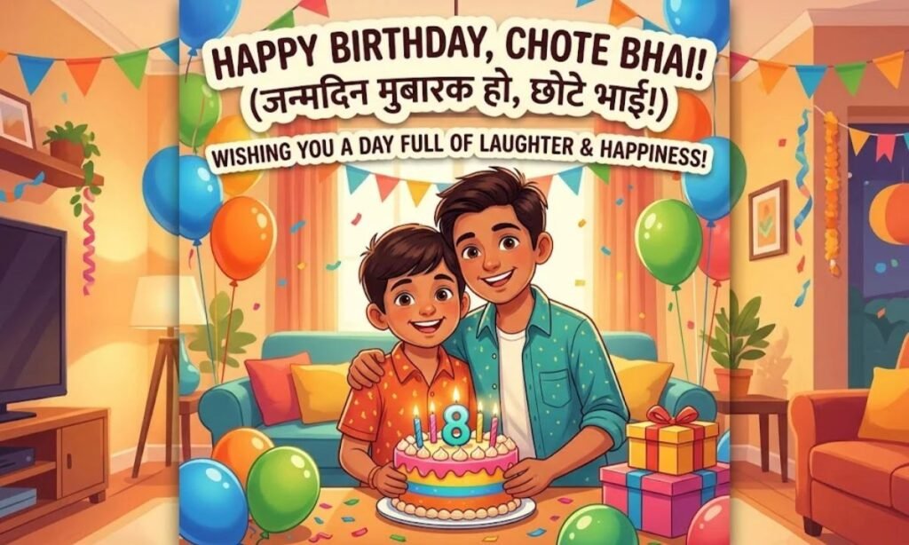 Chote Bhai Ko Birthday Wish In English Hindi