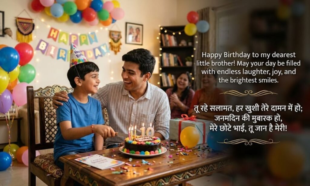 Chote Bhai Ko Birthday Wish In English Hindi Shayari