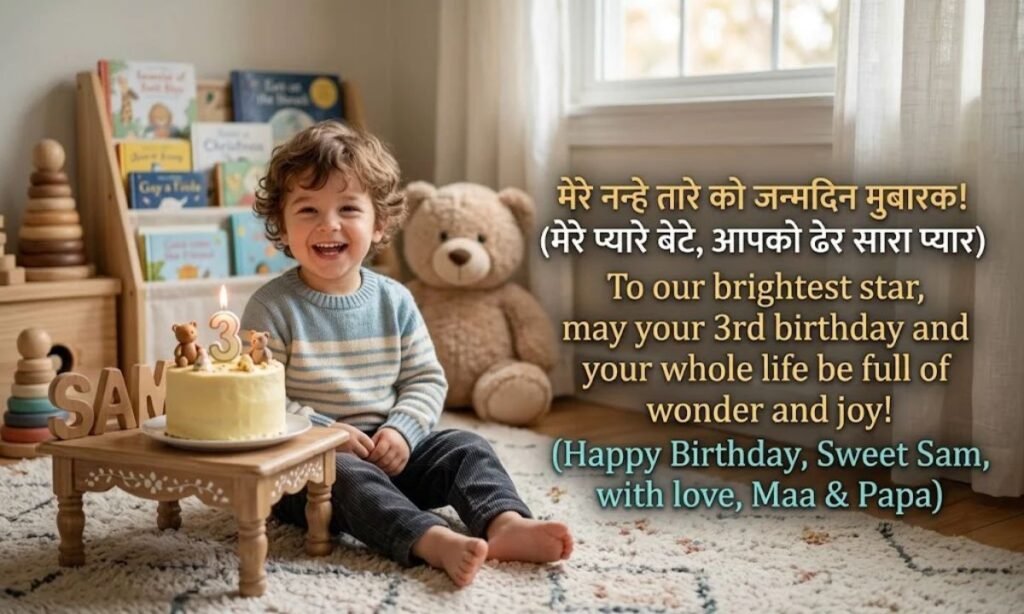 Heart Touching Birthday Wishes for Little Son in Hindi English
