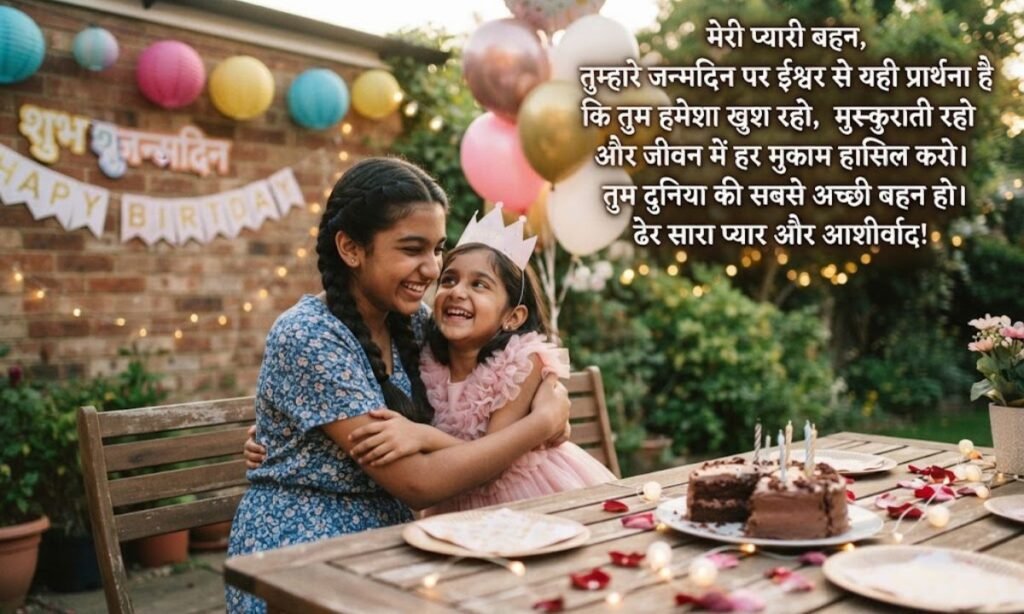 Heart Touching Birthday Wishes for Sister Hindi