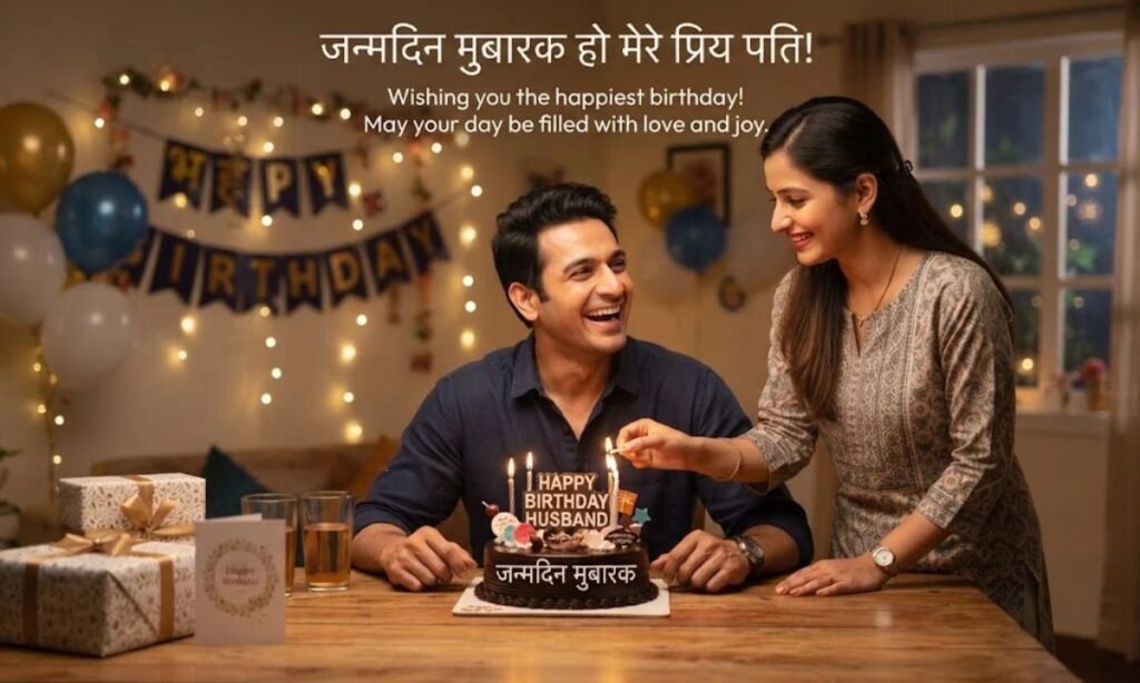 Husband Birthday Wishes In Hindi English Text