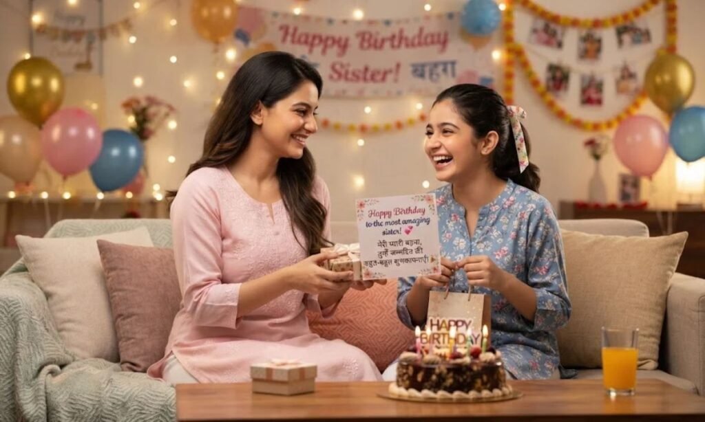 Sister Ko Birthday Wish Kaise Kare In English Hindi 2 Line